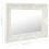 Berkfield Wall Mirror Baroque Style 50x40 cm White 6