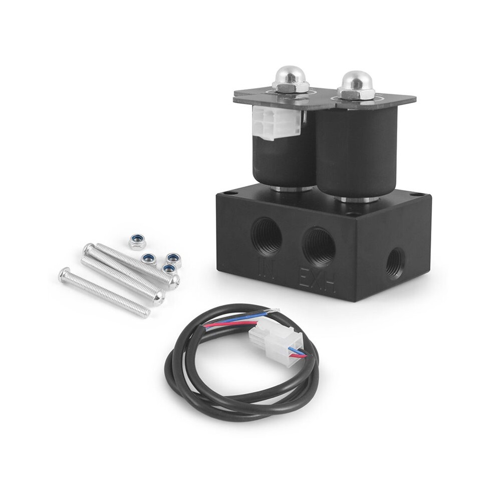 Universal 12V Solenoid Valve Air Ride Suspension Manifold Valve Pneumatic Absorber Solenoid Valve Set (0-200Psi) 6032687781426