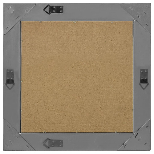 Berkfield Wall Mirror Baroque Style 50x50 cm Black 2