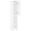 Berkfield Highboard White 34.5x34x180 cm Engineered Wood 4
