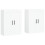 Berkfield Wall Mounted Cabinets 2 pcs White Engineered Wood 2