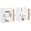 Berkfield Wall Mounted Cabinets 2 pcs White Engineered Wood 3