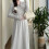 Maternity Knit Dress Comfortable Polyester Fabric-Cream L 6