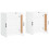 Berkfield Wall Mounted Cabinets 2 pcs White Engineered Wood 4