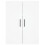 Berkfield Wall Mounted Cabinets 2 pcs White Engineered Wood 6