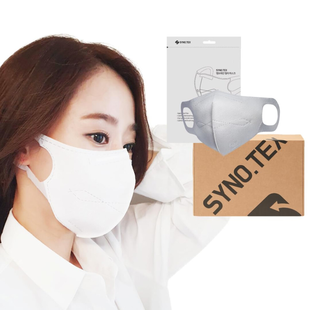 Small White Kf94 Face Mask 5 Layer Filtration Efficiency, Individually Packaged Korean Dust Protection Masks 50Pcs 9351714795104