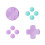 D-Pad Button Cap Set for   2 Enhanced Gaming Precision Comfortable Grip Fit for Gamers Keycaps 1
