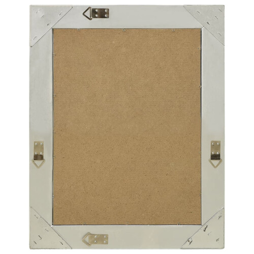 Berkfield Wall Mirror Baroque Style 50x60 cm Silver 2