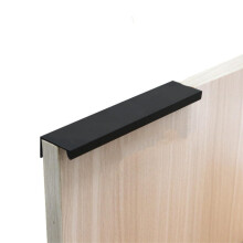 Black Stainless Steel Kitchen Cabinet Handles 300mm Hidden Modern Drawer Pulls Cupboard Hardware