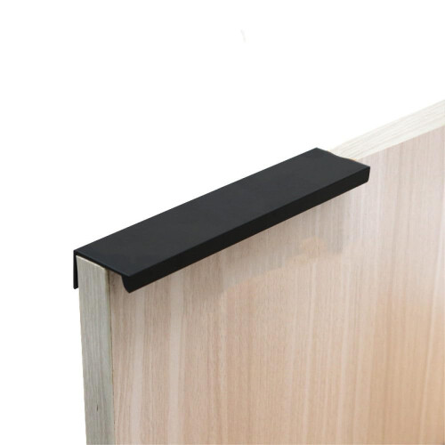 Black Stainless Steel Kitchen Cabinet Handles 300mm Hidden Modern Drawer Pulls Cupboard Hardware