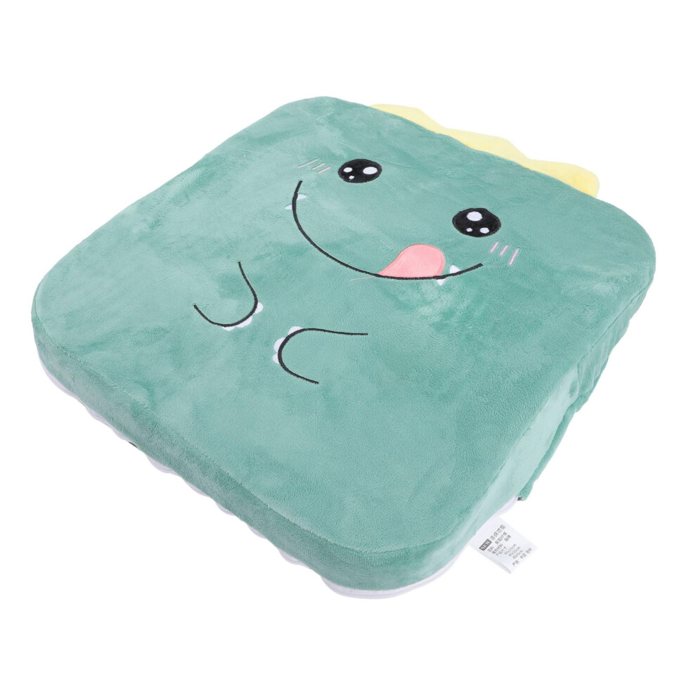 Kids Booster Seat Cushion with Cartoon Dinosaur Design, Thick Padded Height Boost Chair Pad for Family Meals