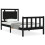 Berkfield Bed Frame without Mattress Black Small Single Solid Wood Pine 2