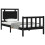 Berkfield Bed Frame without Mattress Black Small Single Solid Wood Pine 3