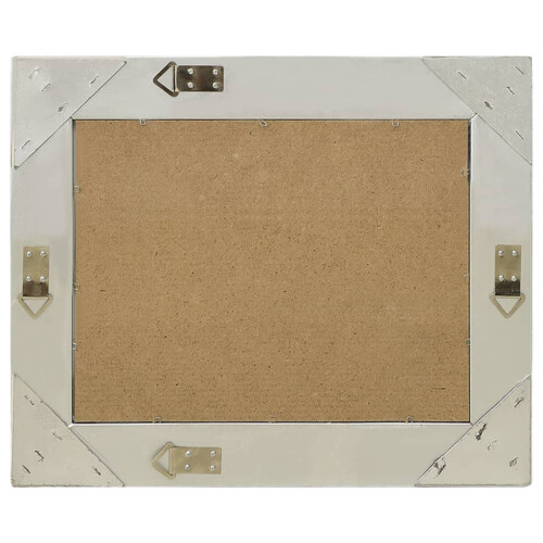 Berkfield Wall Mirror Baroque Style 50x40 cm Silver 2