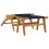 Berkfield Garden Chair with Footrest Solid Wood Teak and Polyester 5