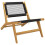 Berkfield Garden Chair with Footrest Solid Wood Teak and Polyester 6