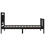 Berkfield Bed Frame without Mattress Black Small Single Solid Wood Pine 7
