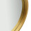 Berkfield Wall Mirror with Strap 60 cm Gold 4