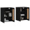 Berkfield Wall Mounted Cabinets 2 pcs Black Engineered Wood 3