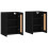 Berkfield Wall Mounted Cabinets 2 pcs Black Engineered Wood 4