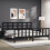 Berkfield Bed Frame without Mattress Black 200x200 cm Solid Wood Pine 4