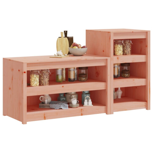 Berkfield Outdoor Kitchen Cabinets MEPPEL 2 pcs Solid Wood Douglas 2