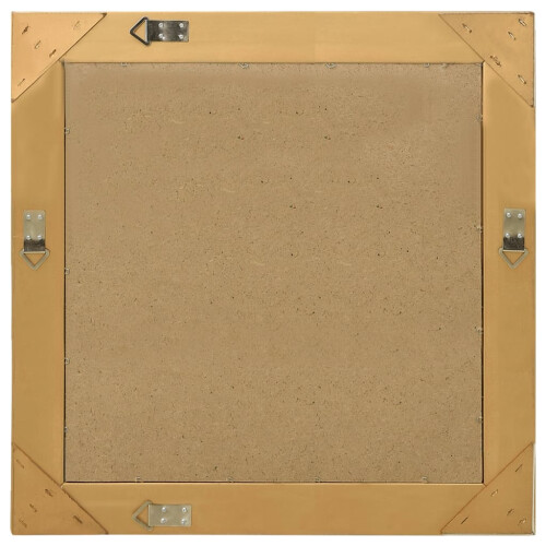 Berkfield Wall Mirror Baroque Style 60x60 cm Gold 2