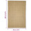 Berkfield Sisal Rug for Scratching Post 66x100 cm 6