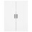 Berkfield Highboard White 69.5x34x180 cm Engineered Wood 6