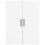 Berkfield Highboard White 69.5x34x180 cm Engineered Wood 6