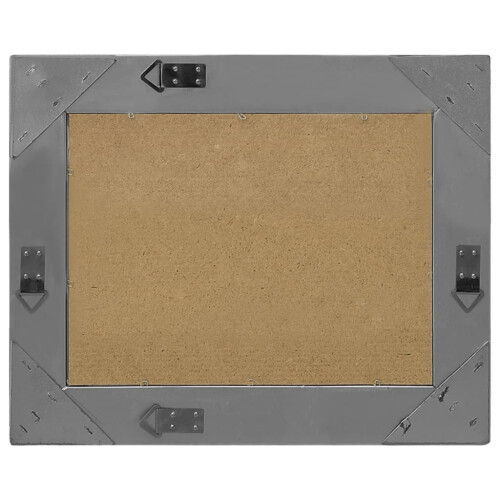 Berkfield Wall Mirror Baroque Style 60x40 cm Black 2