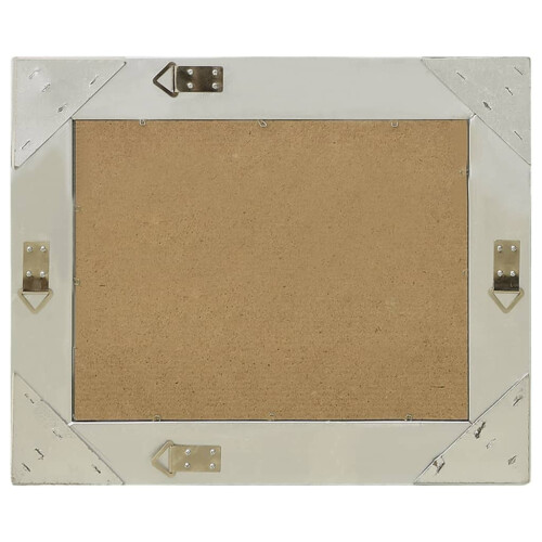 Berkfield Wall Mirror Baroque Style 60x40 cm Silver 2