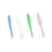 Baby Feeding Spoon Set, Soft Silicone Spoons with Non‑Slip Easy Grip, Heat Resistant, 4 Colors