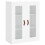 Berkfield Highboard White 69.5x34x180 cm Engineered Wood 5
