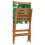 Berkfield Folding Garden Chairs 6 pcs Green Fabric and Solid Wood 8