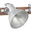 Berkfield Industrial Wall Lamp Silver 45x25 cm E27 4