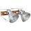 Berkfield Industrial Wall Lamp Silver 45x25 cm E27 11