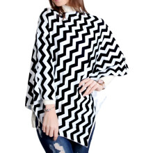 4 in 1 Multiuse Nursing Cover for Breastfeeding Baby Car Seat, Breathable Stretch Fabric, Striped Style C