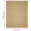 Berkfield Sisal Rug for Scratching Post 80x100 cm 6
