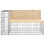 Berkfield Garden Bench with Gabion Basket Solid Wood Pine 4