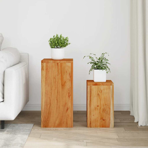 Berkfield Plant Stands 2 pcs Solid Acacia Wood 2