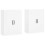 Berkfield Wall Mounted Cabinets 2 pcs White Engineered Wood 2