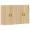 Berkfield Wall Mounted Cabinets 2 pcs Sonoma Oak Engineered Wood 2