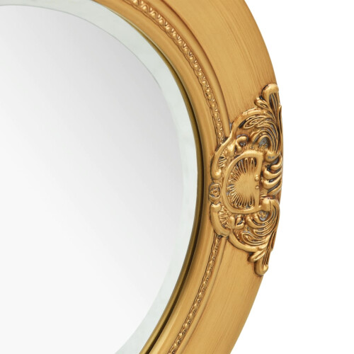 Berkfield Wall Mirror Baroque Style 50 cm Gold 2