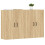 Berkfield Wall Mounted Cabinets 2 pcs Sonoma Oak Engineered Wood 3