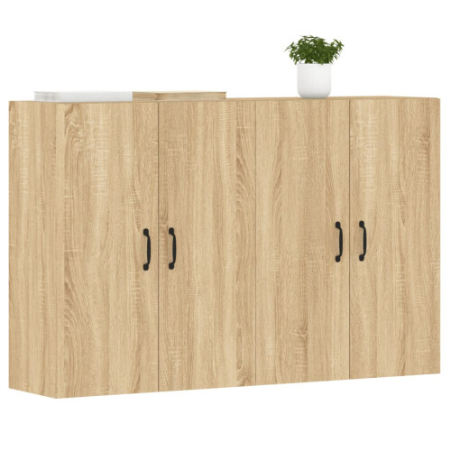 Berkfield Wall Mounted Cabinets 2 pcs Sonoma Oak Engineered Wood 2