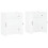 Berkfield Wall Mounted Cabinets 2 pcs White Engineered Wood 4
