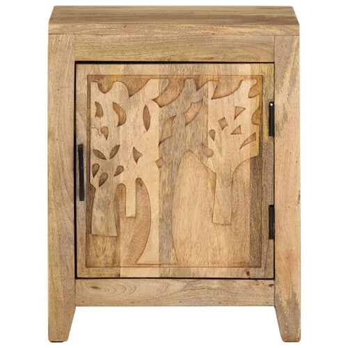 Berkfield Bedside Cabinet 40x30x50 cm Solid Mango Wood 1