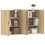 Berkfield Wall Mounted Cabinets 2 pcs Sonoma Oak Engineered Wood 4
