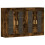 Berkfield Wall Mounted Cabinets 2 pcs Smoked Oak Engineered Wood 2